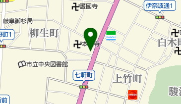 日本経済新聞社岐阜支局の地図画像