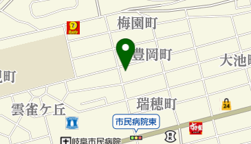 岐阜西接骨院の地図画像