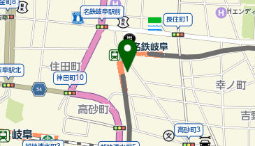 バナナレコード岐阜店の地図画像