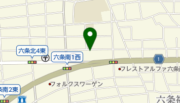 六条メディカルモールの地図画像