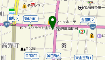 十五屋洋品店の地図画像