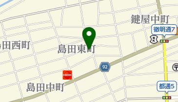 原田理容院の地図画像