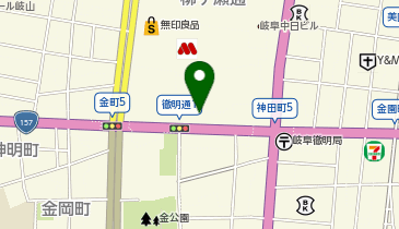 理容プラージュ岐阜店の地図画像
