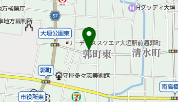 有限会社モードサロンウチダの地図画像