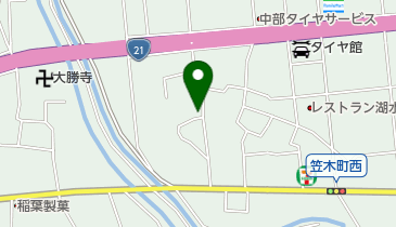 ハーズ大垣調剤薬局笠木店の地図画像