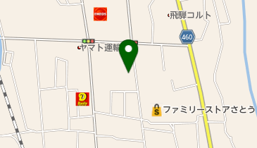 インテリア稲越の地図画像