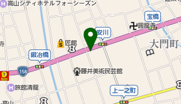 飛騨牛まん本舗の地図画像