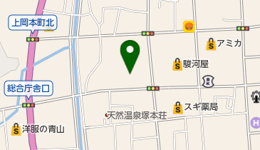 上岡本公民館の地図画像