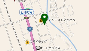 白洋舎 さとう石浦店の地図画像