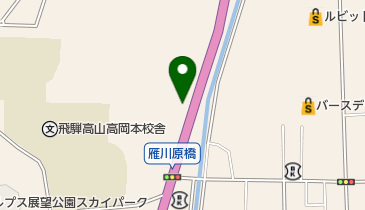 雁川原自動車の地図画像