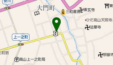 飛騨信用組合 城山支店の地図画像