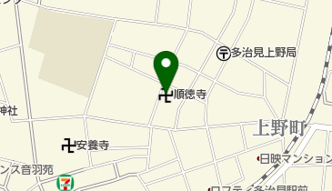 順徳寺の地図画像