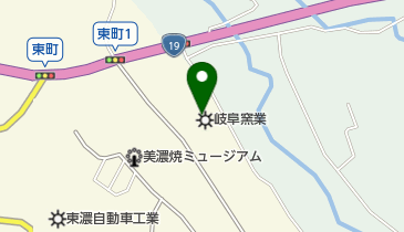 岐阜窯業株式会社」(多治見市-建設/建築/設備/住宅-〒507-0801)の地図