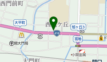 宇佐見自動車ガラスの地図画像