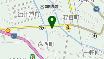 関タクシー株式会社の地図画像