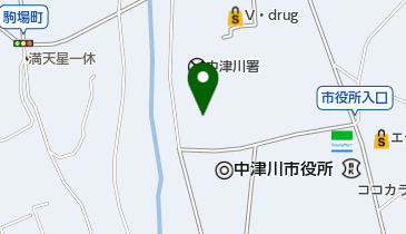 中津川地域救急病院案内の地図画像