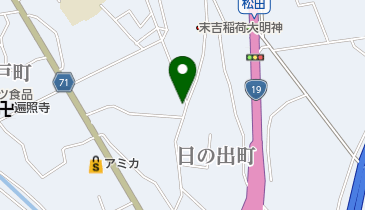 美容室リップスの地図画像