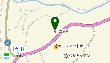 山幸原料株式会社の地図画像