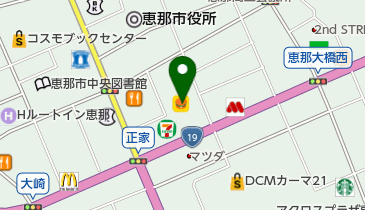 コリとりさろん恵那ユニー店の地図画像