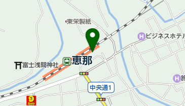 恵那市役所 恵那市観光協会の地図画像