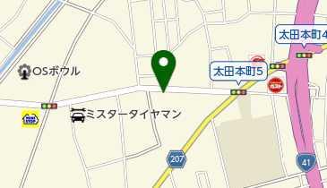 深田自動車部品商会の地図画像