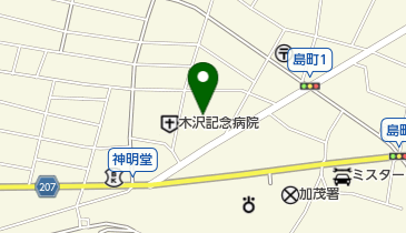 中部療護センターの地図画像