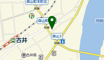 植田理容店の地図画像