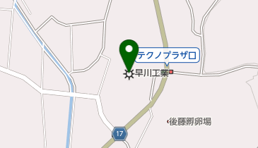 早川工業株式会社の地図画像