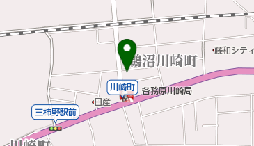 三柿野モータースの地図画像