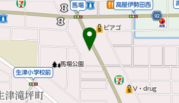 スナック夕花の地図画像