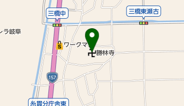 勝林寺の地図画像