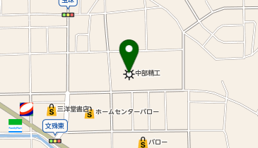 中部精工株式会社の地図画像