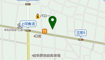 更科そば岐南店の地図画像