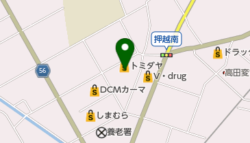 クリーニングのシロヤ トミダヤ店の地図画像