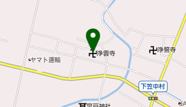 浄雲寺の地図画像