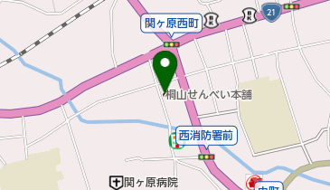 桐山せんべい本舗の地図画像