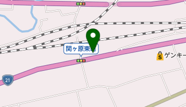 たかぎ理容の地図画像