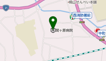 関ケ原町役場 国保保健福祉総合施設やすらぎの地図画像