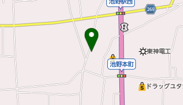 池田町本町会館の地図画像