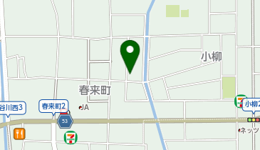 クリーニングのアオヤギの地図画像