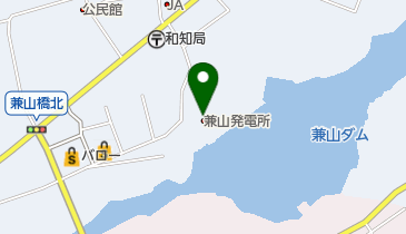 関西電力株式会社 兼山発電所えん堤の地図画像