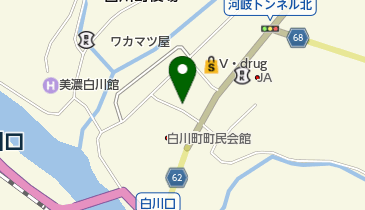 白川町商工会の地図画像