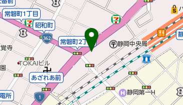 東亜和裁静岡支部の地図画像