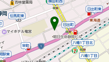 北海道地図株式会社静岡営業所の地図画像