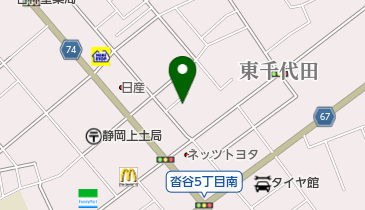 ビリヤードファイブスポットの地図画像