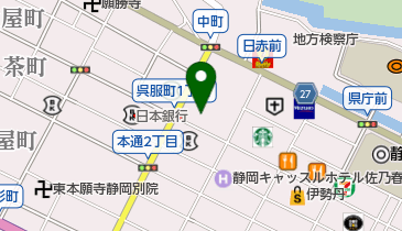 日新火災海上保険株式会社 静岡サービス支店の地図画像