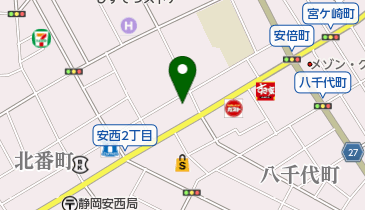 ホワイト薬局 安西店の地図画像