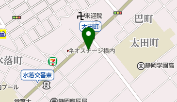 タケダ理容室の地図画像