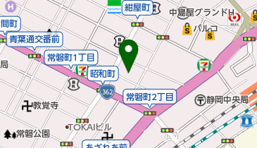 ホテルエックシズオカの地図画像