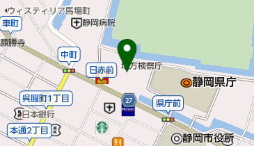 静岡労働局の地図画像